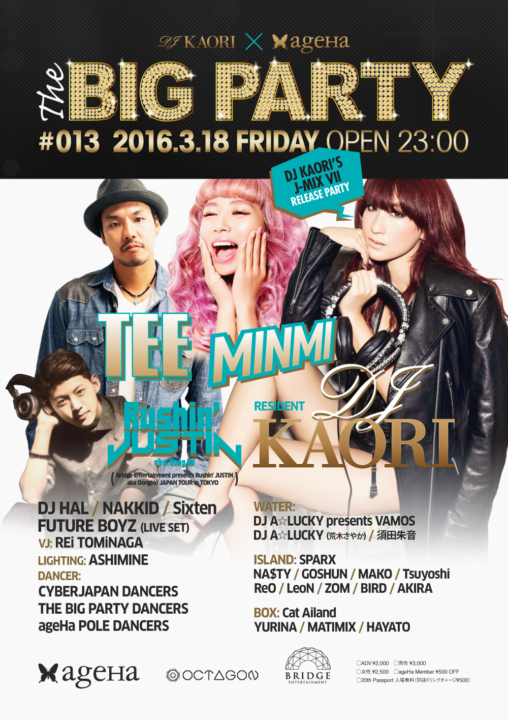 THE BIG PARTY #013 DJ KAORI'S J-MIX Ⅶ RELEASE PARTY Supported by