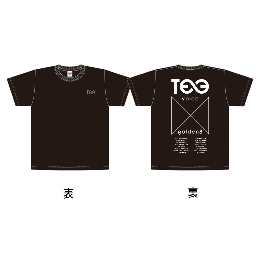 “VOICE × Golden8=∞” ツアーT-Shirts(黒)