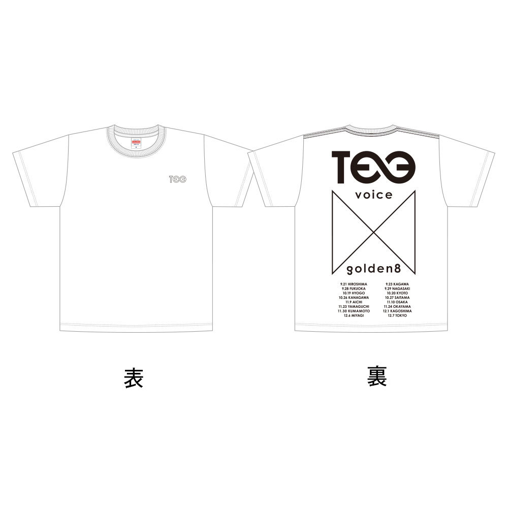 “VOICE × Golden8=∞” ツアーT-Shirts（白）