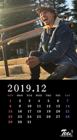 待受カレンダー 2019年12月