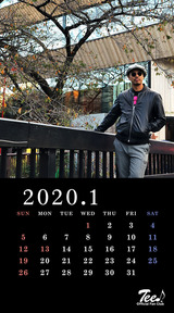 待受カレンダー 2020年1月