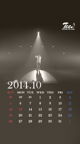 待受カレンダー 2014年10月