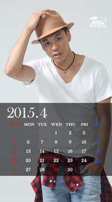 待受カレンダー 2015年4月